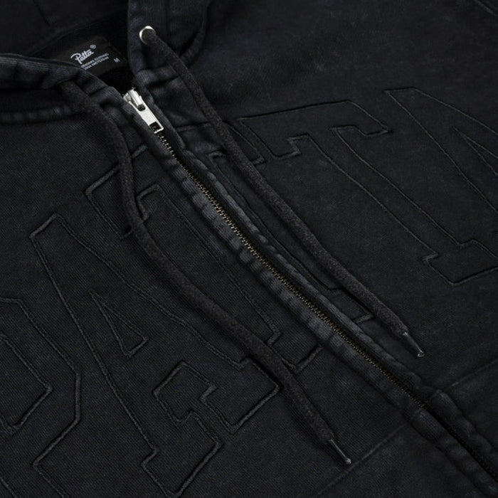 Patta Loopback Logo Zip Hooded Sweater