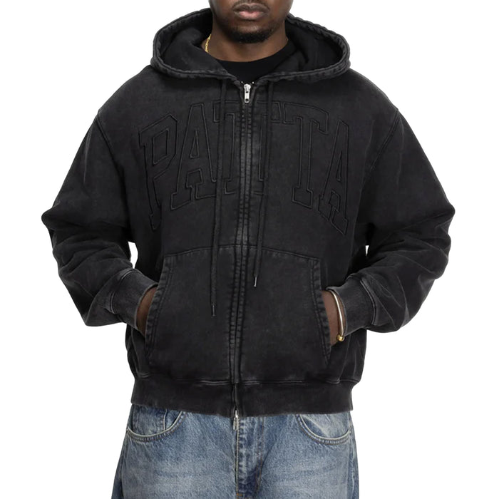 Patta Loopback Logo Zip Hooded Sweater