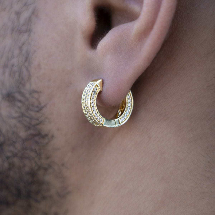 Pave Hoop Earrings - The GLD Shop