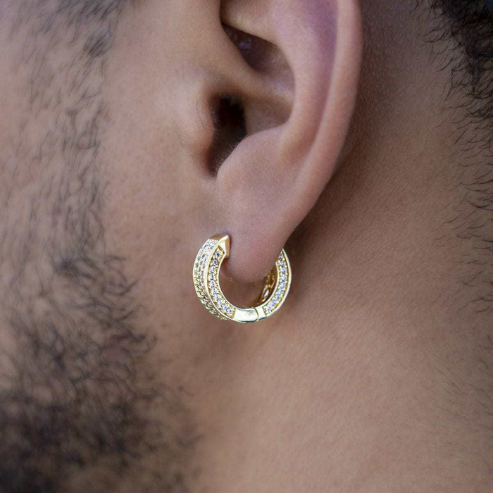 Pave Hoop Earrings - The GLD Shop