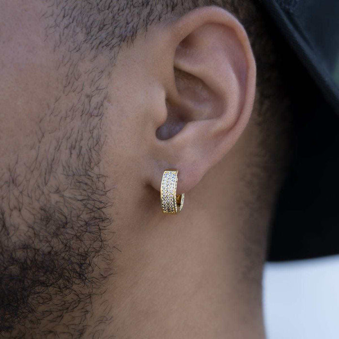 Pave Hoop Earrings - The GLD Shop