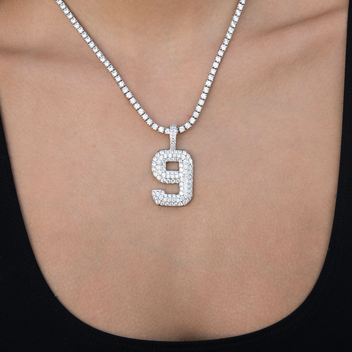 14k White Gold / 9