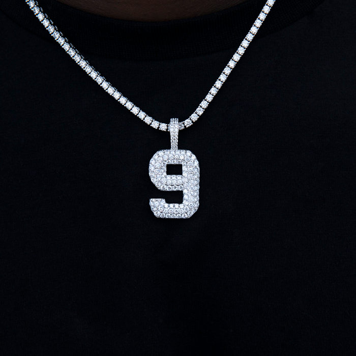 14k White Gold / 9