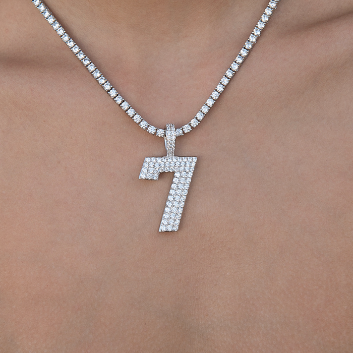 14k White Gold / 7