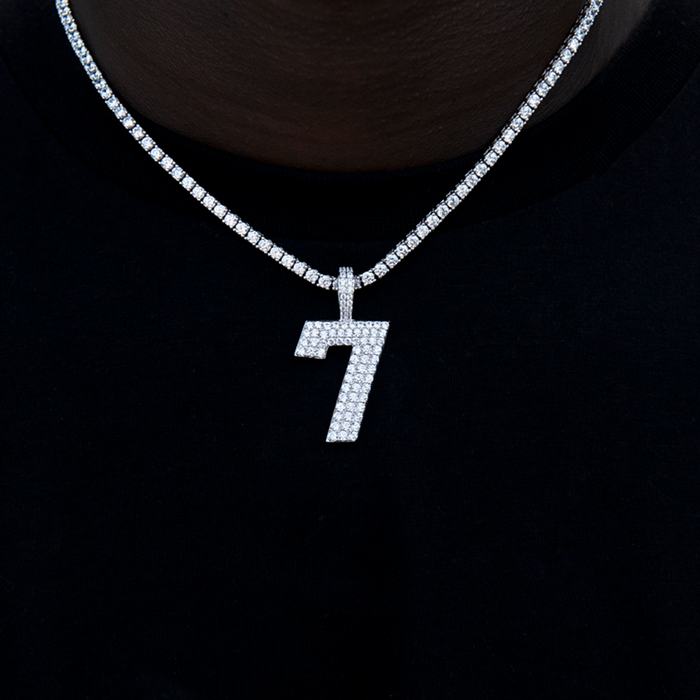 14k White Gold / 7