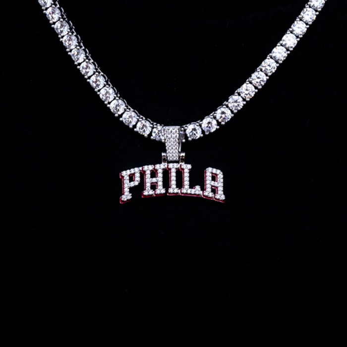 Philadelphia 76ers City Logo Pendant