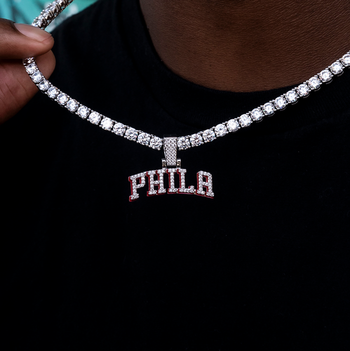 Philadelphia 76ers City Logo Pendant