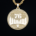 Philadelphia 76ers Official NBA Coin Pendant