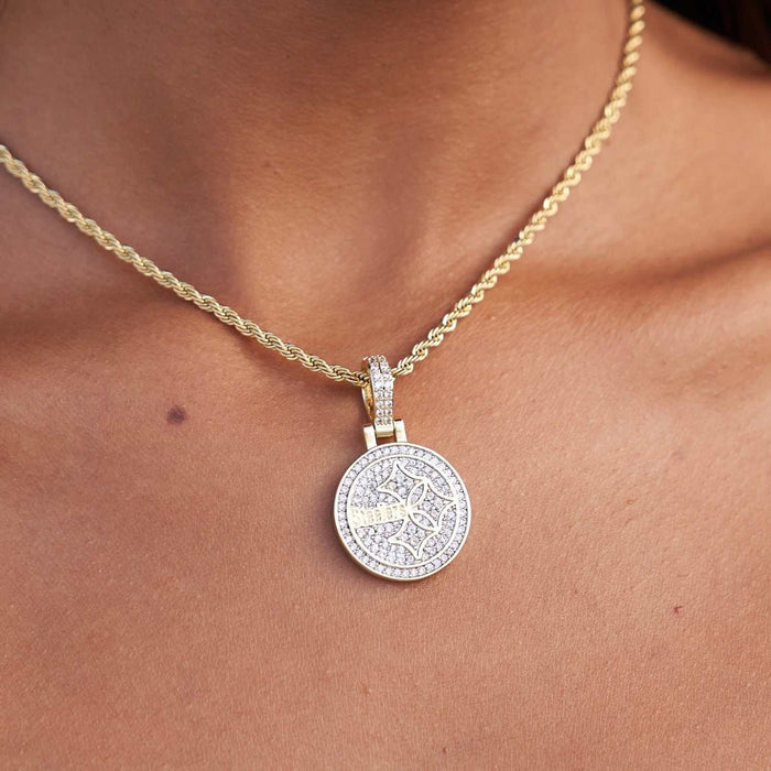 Pittsburgh Steelers Official NFL Micro Logo Pendant - Yellow Gold