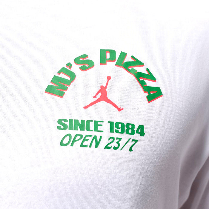 Nike Jordan Pizza Tee (White / Infrared 23)