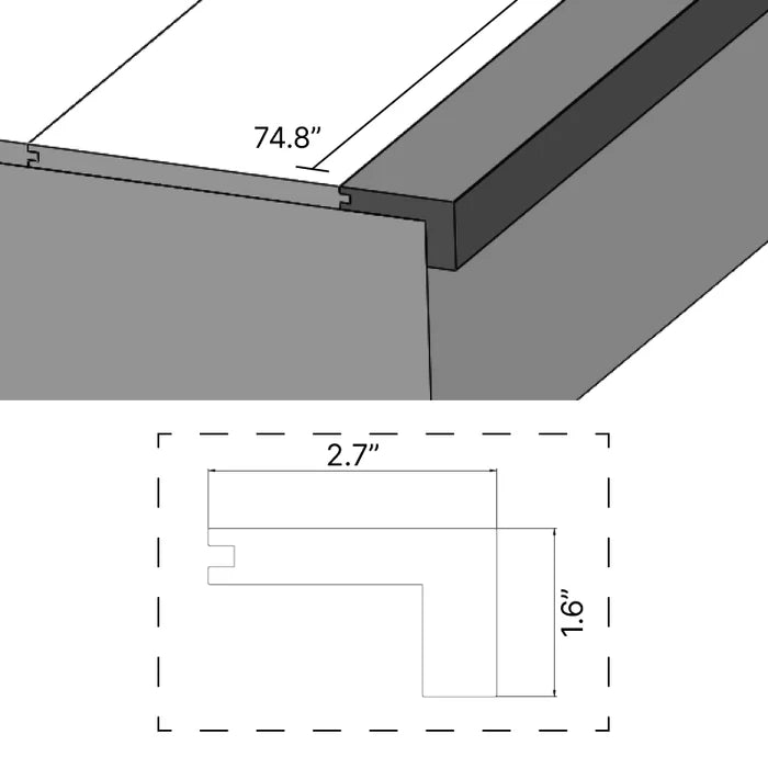 Provence 7.5" Nosing Square