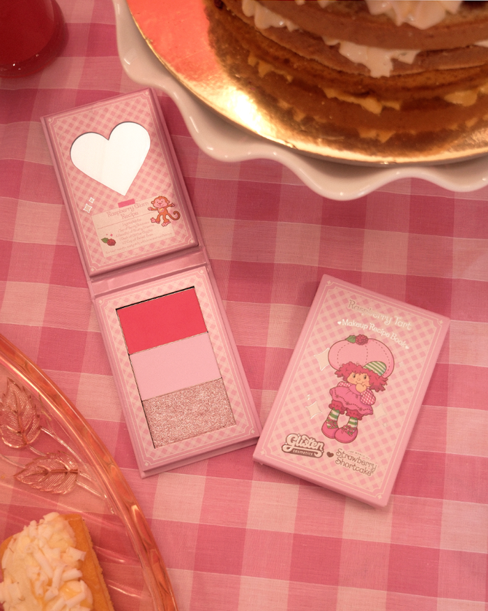 Raspberry Tart Blush & Eyeshadow Palette - Strawberry Shortcake X Glisten Cosmetics