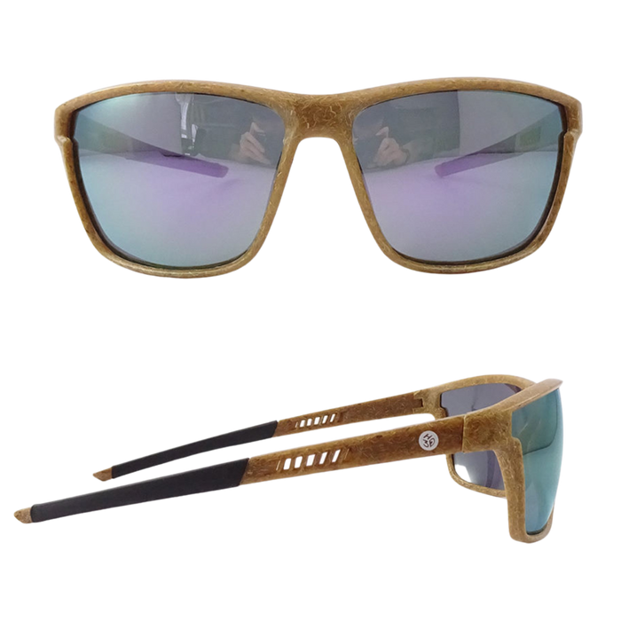 RazorSun hemp sunglasses, angled view