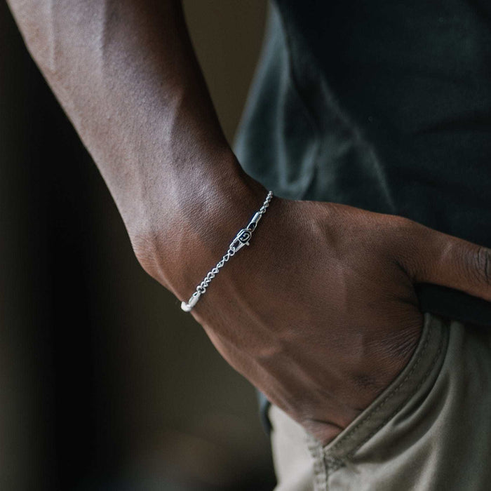 Rope Bracelet in White Gold - 2mm - The GLD Shop