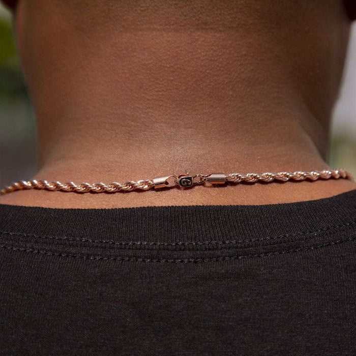 Rope Chain in Rose Gold - 4mm - The GLD Shop