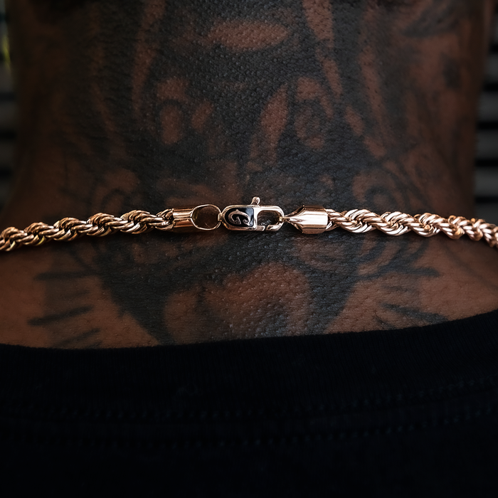 Rope Chain in Rose Gold- 6mm