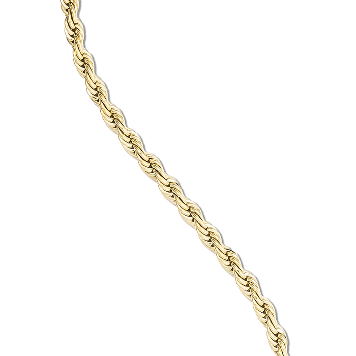 Rope Necklace in Yellow Gold - 4mm