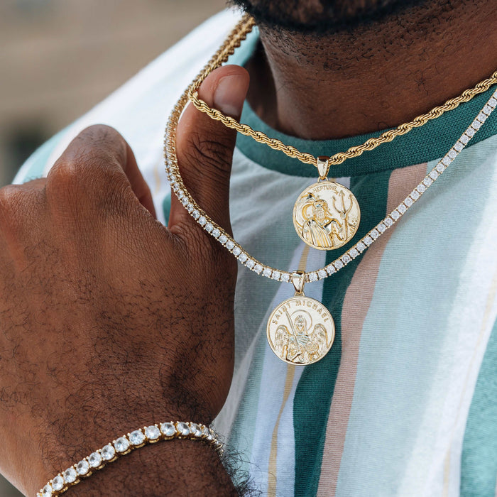 Saint Michael Coin Pendant - The GLD Shop