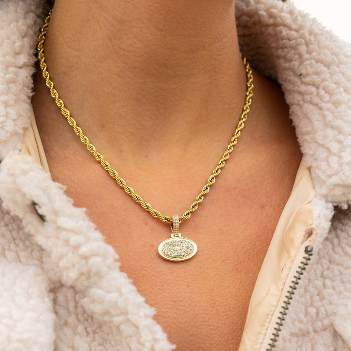 San Francisco 49ers Official NFL Micro Logo Pendant - Yellow Gold