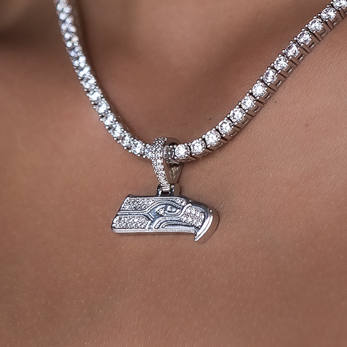 Seattle Seahawks Official NFL Micro Logo Pendant