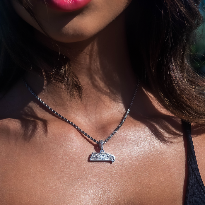 Seattle Seahawks Official NFL Micro Logo Pendant