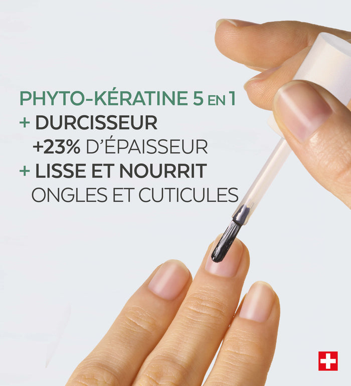 Bénéfices en 3 étapes du sérum ongles cassants striés Poderm kératine et silicium