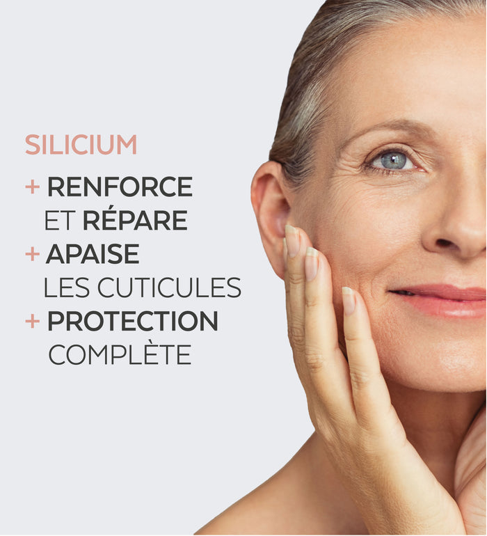 Bénéfices en 3 étapes du sérum ongles fragilisés silicium Poderm silicium organique