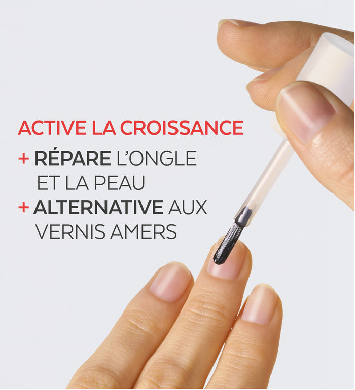 Bénéfices en 3 étapes du sérum ongles rongés Poderm formule amère protéines de pois