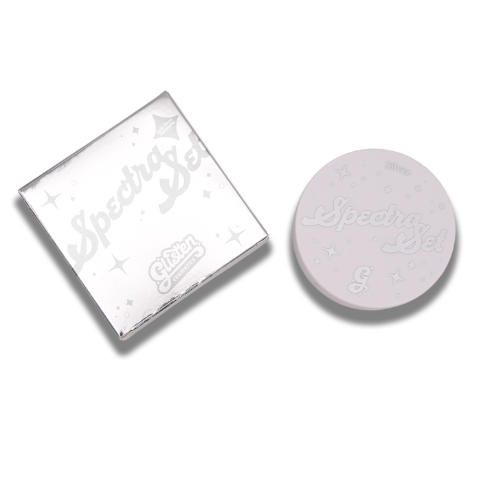 Silver Spectra Set - Colourful Pressed Powder - Glisten Cosmetics