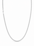Solid 925 Sterling Silver Miami Cuban Link Chain – 3mm 18Inch Classic Cuban Necklace