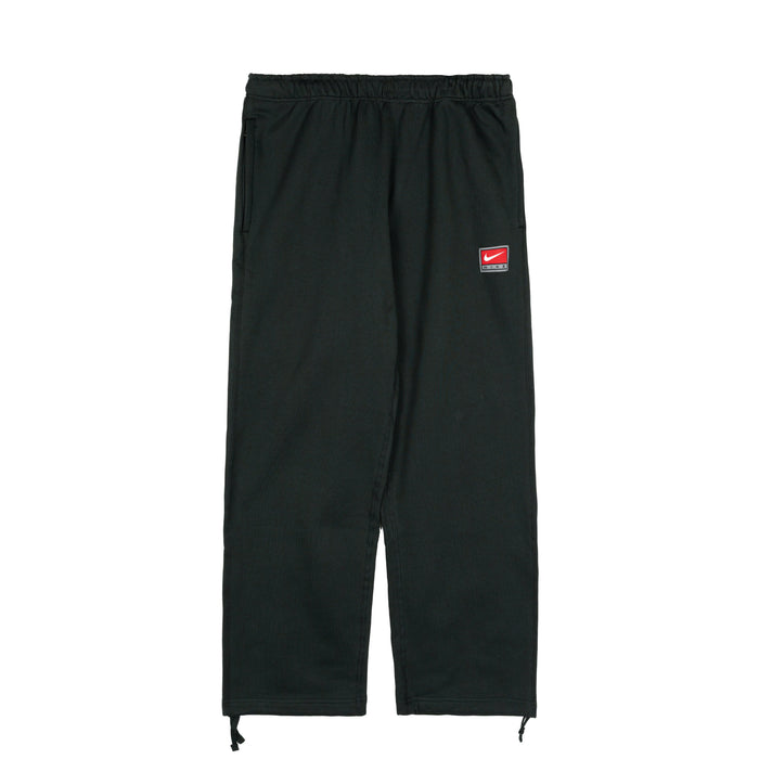 Nike	Solo Swoosh Fleece Open-Hem Pants (Black Spruce / White)