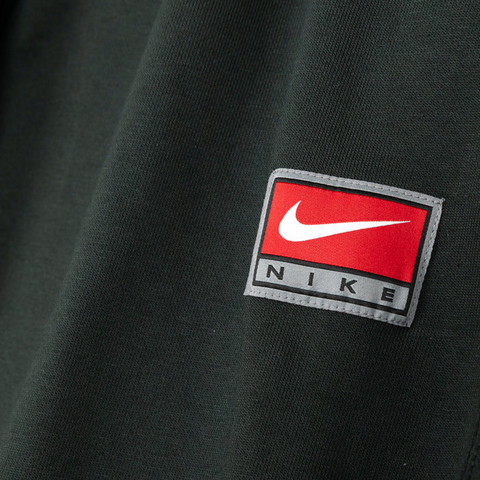Nike	Solo Swoosh Fleece Open-Hem Pants (Black Spruce / White)