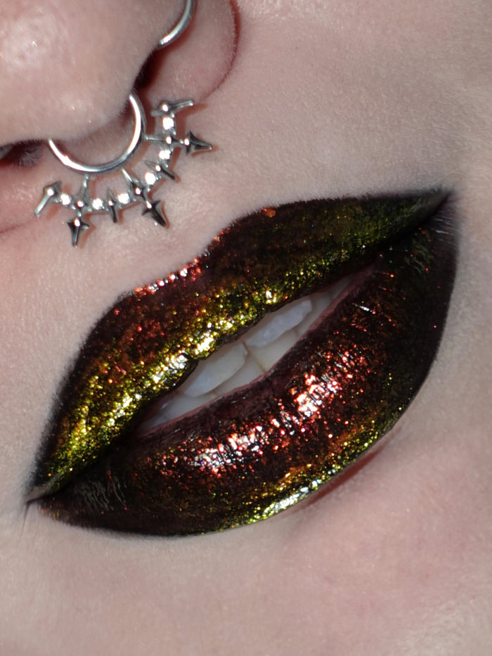 Solstice Chroma Gloss (Orange/Yellow) - Multichrome Lip Gloss - Glisten Cosmetics
