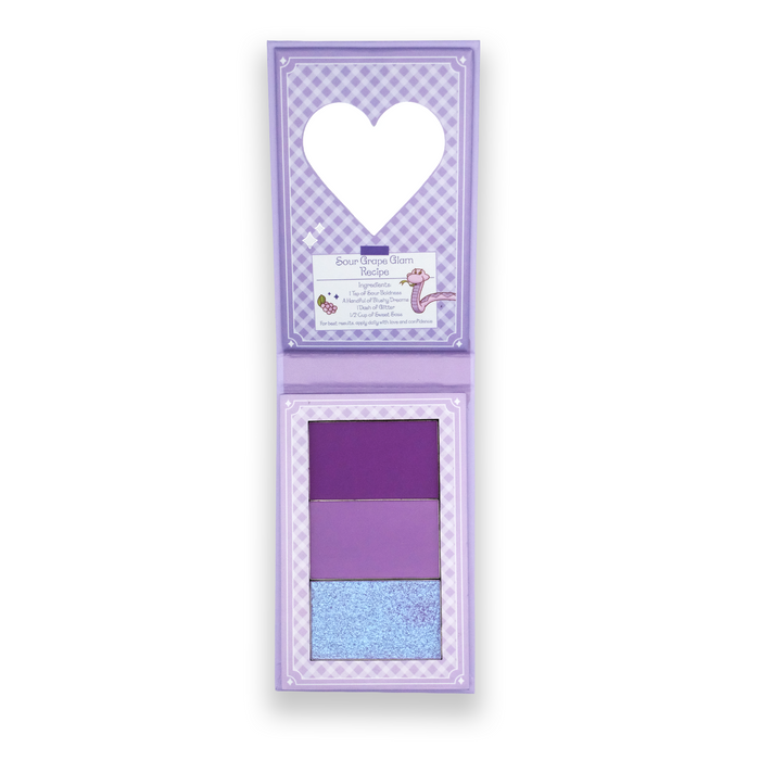 Sour Grapes Blush & Eyeshadow Palette - Strawberry Shortcake X Glisten Cosmetics