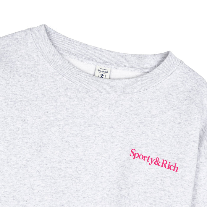 Sporty & Rich NY Motion Crewneck (Heather Gray)