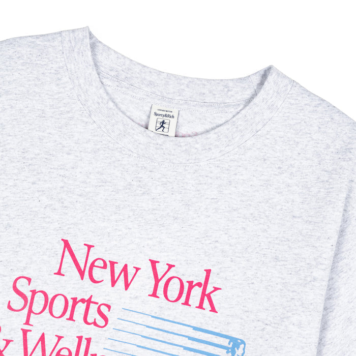 Sporty & Rich NY Motion T-Shirt (Heather Gray)