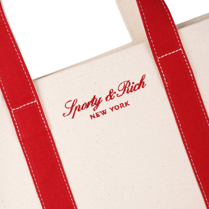 Sporty & Rich Signature NY Logo Mini Tote