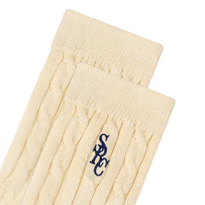 Sporty & Rich SRC Cableknit Socks