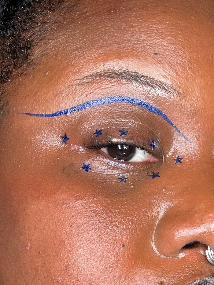 Star Dark Blue Spectra Pen - Stamp & Eyeliner Pen - Glisten Cosmetics