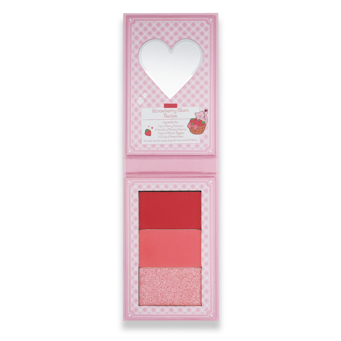 Strawberry Shortcake Blush & Eyeshadow Palette - Strawberry Shortcake X Glisten Cosmetics