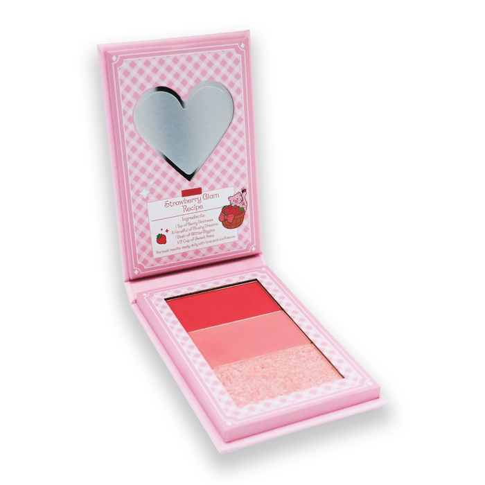 Strawberry Shortcake Blush & Eyeshadow Palette - Strawberry Shortcake X Glisten Cosmetics
