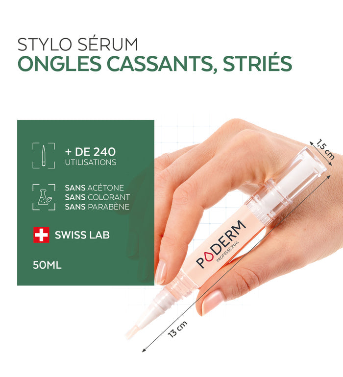 Stylo Durcisseur Ongles Cassants, Striés