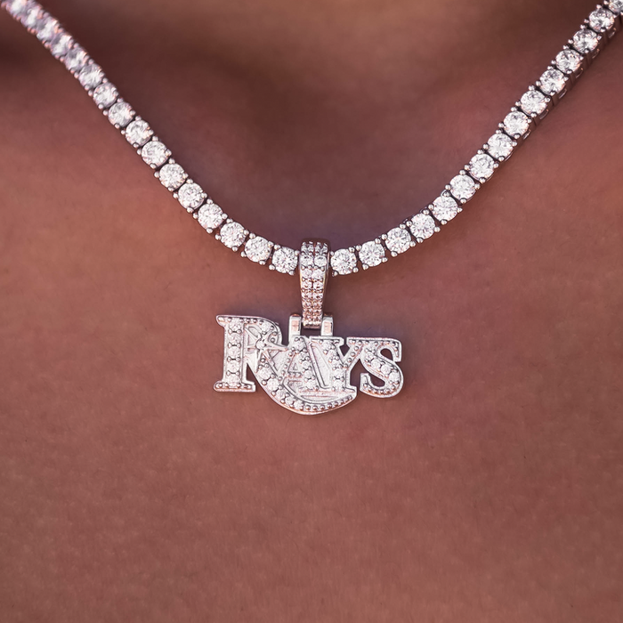 Tampa Bay Rays Official MLB Micro Logo Pendant