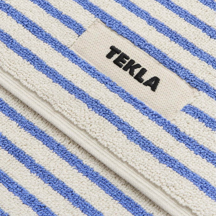 Tekla Bath Mat (Coastal Blue Stripes)