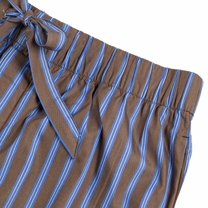 Tekla Pyjamas Pants (Chestnut Stripes)