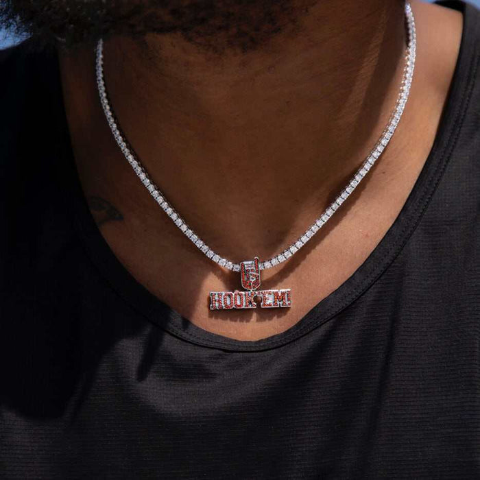 Texas Longhorns "Hook 'Em!" Pendant - The GLD Shop