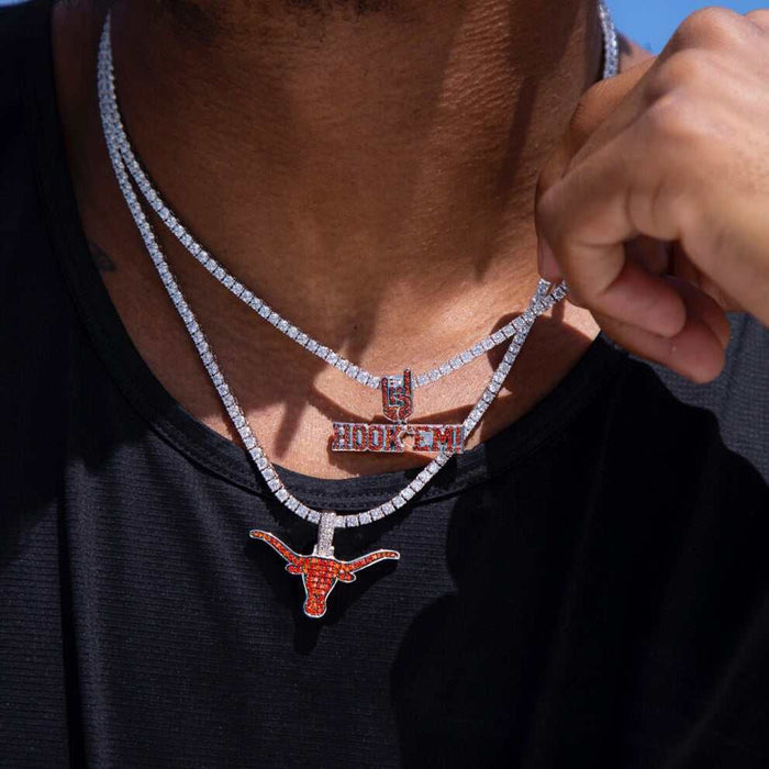 Texas Longhorns "Hook 'Em!" Pendant - The GLD Shop