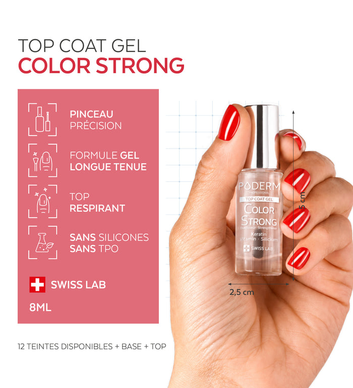 Top Coat Gel Color Strong Durcisseur