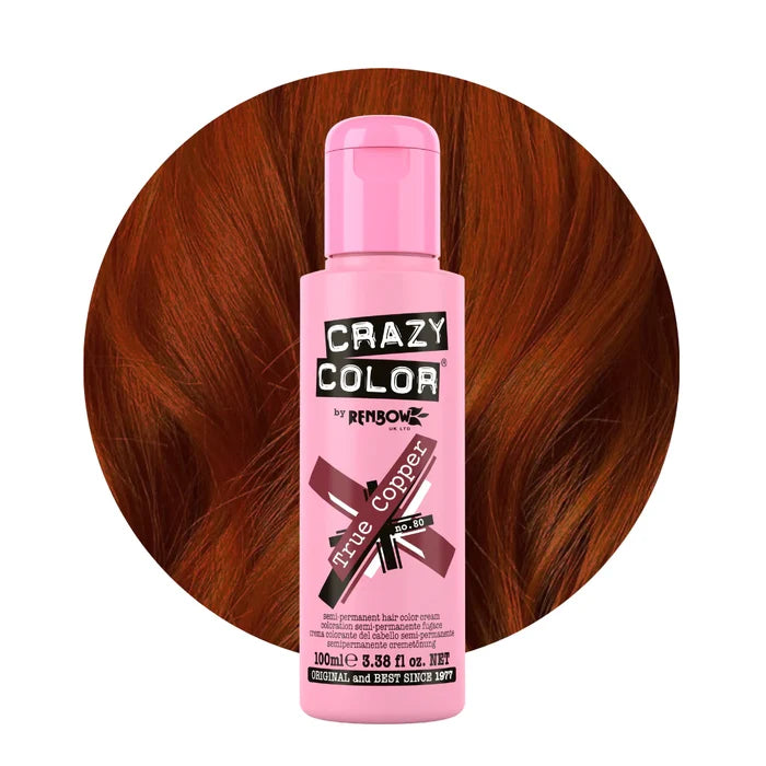 True Copper (Deep Copper) - Semi-Permanent Hair Dye - Crazy Color