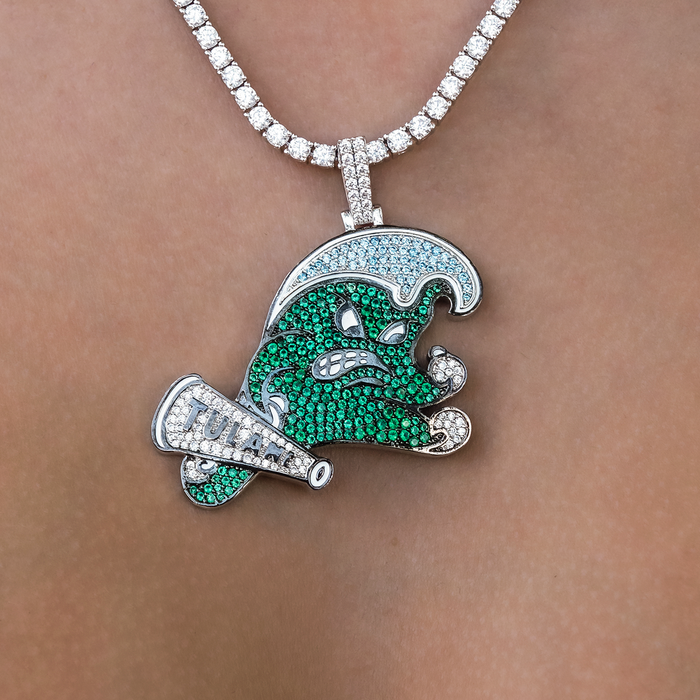 Tulane Green Wave Official NCAA Logo Pendant